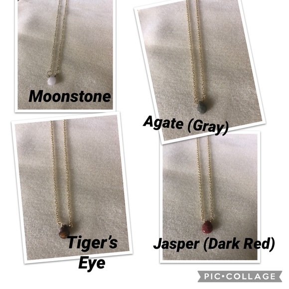 Teardrop Stone Necklace - Picture 9 of 9